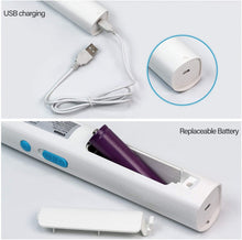 Carica l&#39;immagine nel visualizzatore di Gallery, CYOUH Racchetta Zanzare Elettrica, Racchetta Elettrica Insetti con USB Ricaricabile Insetti Volare Swatter Zapper con Maglia a Triplo Strato per Uso Esterno Interno