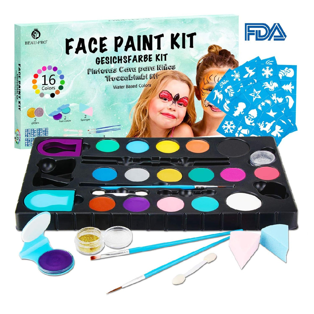 Truccabimbi Kit Trucco Viso Bambini Trucchi Carnevale Colori per... - Ilgrandebazar