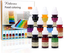 Carica l'immagine nel visualizzatore di Gallery, Colorante alimentare alimenti Dye Flo Concentrated Liquid food Air Brush - 10 colori