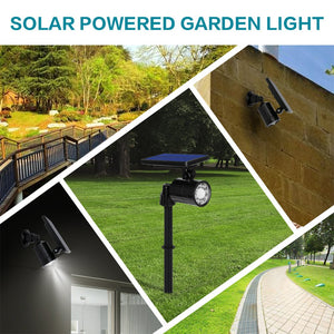 Luci Solari LED Esterno 2 in 1, 800 Lumens Ultra Luminoso, Lampada Td668 - Ilgrandebazar