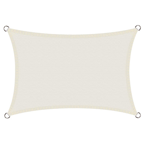 Cool Area Tenda a Vela Impermeabile Rettangolare 3 x 4 Metri 3x4m, Crema - Ilgrandebazar