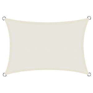Cool Area Tenda a Vela Impermeabile Rettangolare 3 x 4 Metri 3x4m, Crema - Ilgrandebazar