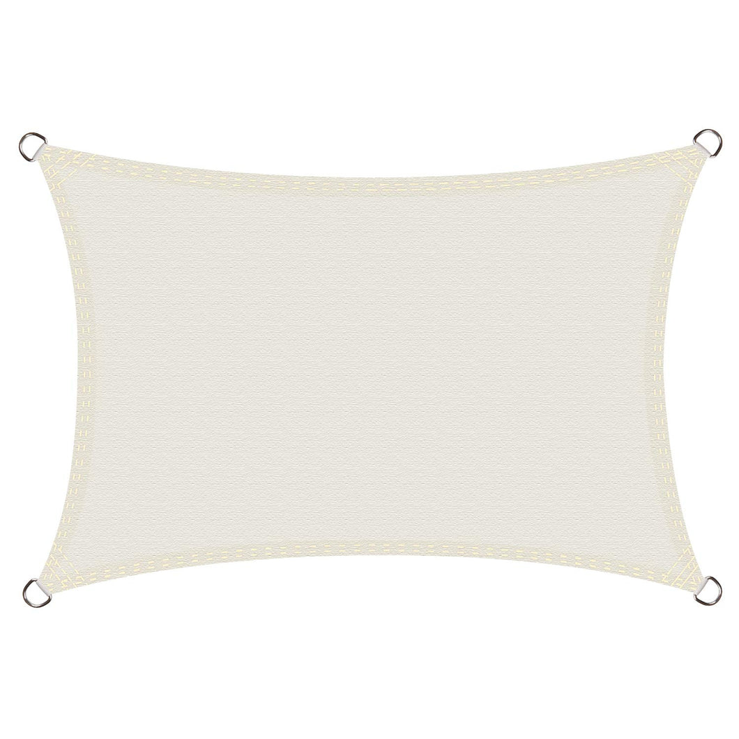 Cool Area Tenda a Vela Impermeabile Rettangolare 3 x 4 Metri 3x4m, Crema - Ilgrandebazar