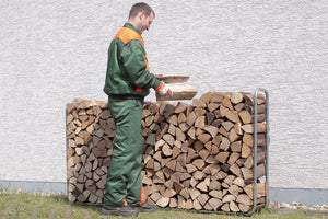Wolfcraft 5122000 Telaio per accatastare Tronchetti 20x100x200cm, argento