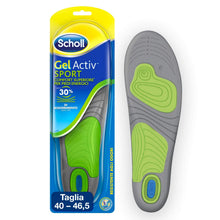 Carica l'immagine nel visualizzatore di Gallery, Scholl Gel Activ Sport - Solette per scarpe da Uomo, Con tecnologia antiodore, 40-46.5 EU, 1 Paio 40-46 Uomo
