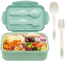 Carica l&#39;immagine nel visualizzatore di Gallery, Sinwind Lunch Box, Porta Pranzo, Bento Box con 3 Scomparti e Verde