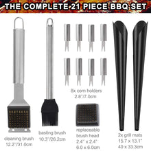 Carica l&#39;immagine nel visualizzatore di Gallery, POLIGO 21 Pezzi Campeggio all&#39;aperto Kit Accessori Set da 21 pezzi, Argento - Ilgrandebazar