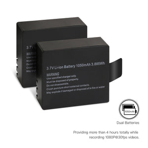 APEMAN, batteria ricaricabile per Action Camera, 2 confezioni da B1510, B1510 - Ilgrandebazar