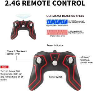 Macchina Telecomandata, 4WD RC Auto Telecomando 360° Rotazione Acrobatica RC Stunt Car Telecomandate, 1:28 / 2.4GHZ Macchina Radiocomandata per Bambini Giocattoli - Rosso (Batteria Non Inclusa)