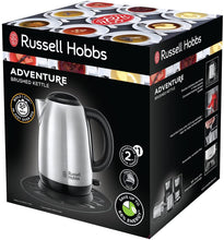 Carica l'immagine nel visualizzatore di Gallery, Russell Hobbs Adventure Bollitore, 2400 W, 7 Tazze, Plastica, Acciaio Inossidabile, Acciaio