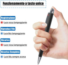 Carica l'immagine nel visualizzatore di Gallery, 16 GB Penna Registratore Vocale Portatile con 192 ORE di Registrazione, Attivazione Vocale di Registratore Vocale Spia per Meetings, Lezioni, Conferenze, Interviste, USB, MP3