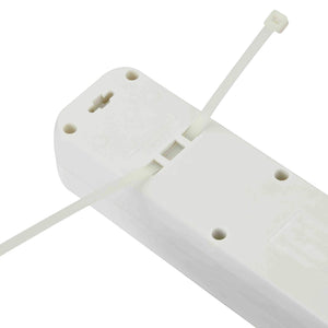 Electraline 62064 Multipresa 5 Posti polivalenti, Colore Bianco, Cavo Bianco - Ilgrandebazar