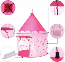 Carica l&#39;immagine nel visualizzatore di Gallery, SONGMICS Tenda da Gioco Castello da Principessa per Ragazze e Bambini, Casetta dei Giochi per Interni ed Esterni, Tenda Portatile, Regalo per Bambini, Rosa LPT01PK
