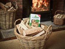 Carica l&#39;immagine nel visualizzatore di Gallery, Flamers, pagliette accendifuoco naturali, marrone 14x11.5x22 cm, Brown - Ilgrandebazar