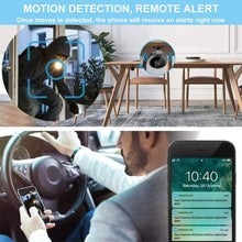 Carica l'immagine nel visualizzatore di Gallery, Registratore di telecamere di sorveglianza remota hot link 1080p HD, mini telecamera nascosta spia con visione notturna e visione remota, sicurezza domestica nascosta WiFi wireless