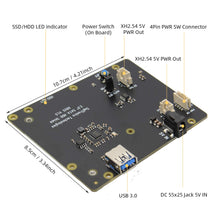 Carica l&#39;immagine nel visualizzatore di Gallery, Raspberry Pi 4 SATA, raspberry 4 Modello B X825 da 2.5 pollici SATA... - Ilgrandebazar