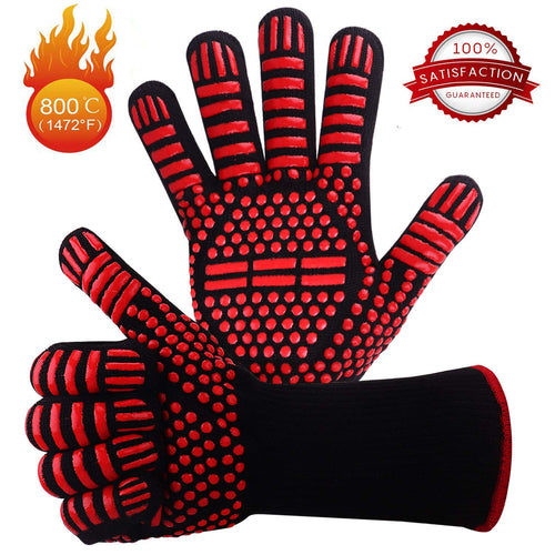 Mingco Guanti Barbecue, Guanti Ignifughi, Guanti da Forno, Resistenza al... - Ilgrandebazar