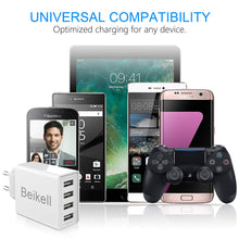 Carica l&#39;immagine nel visualizzatore di Gallery, Beikell Caricatore USB, USB da Muro a 4 Porte 5A / 25W con... - Ilgrandebazar