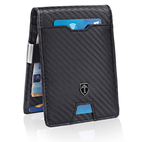TRAVANDO ® Portafoglio uomo piccolo con protezione RFID 