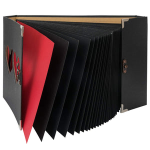 Album DIY per Foto, Scrapbook, Sticker Diario Creativo con Incisione a Nero - Ilgrandebazar