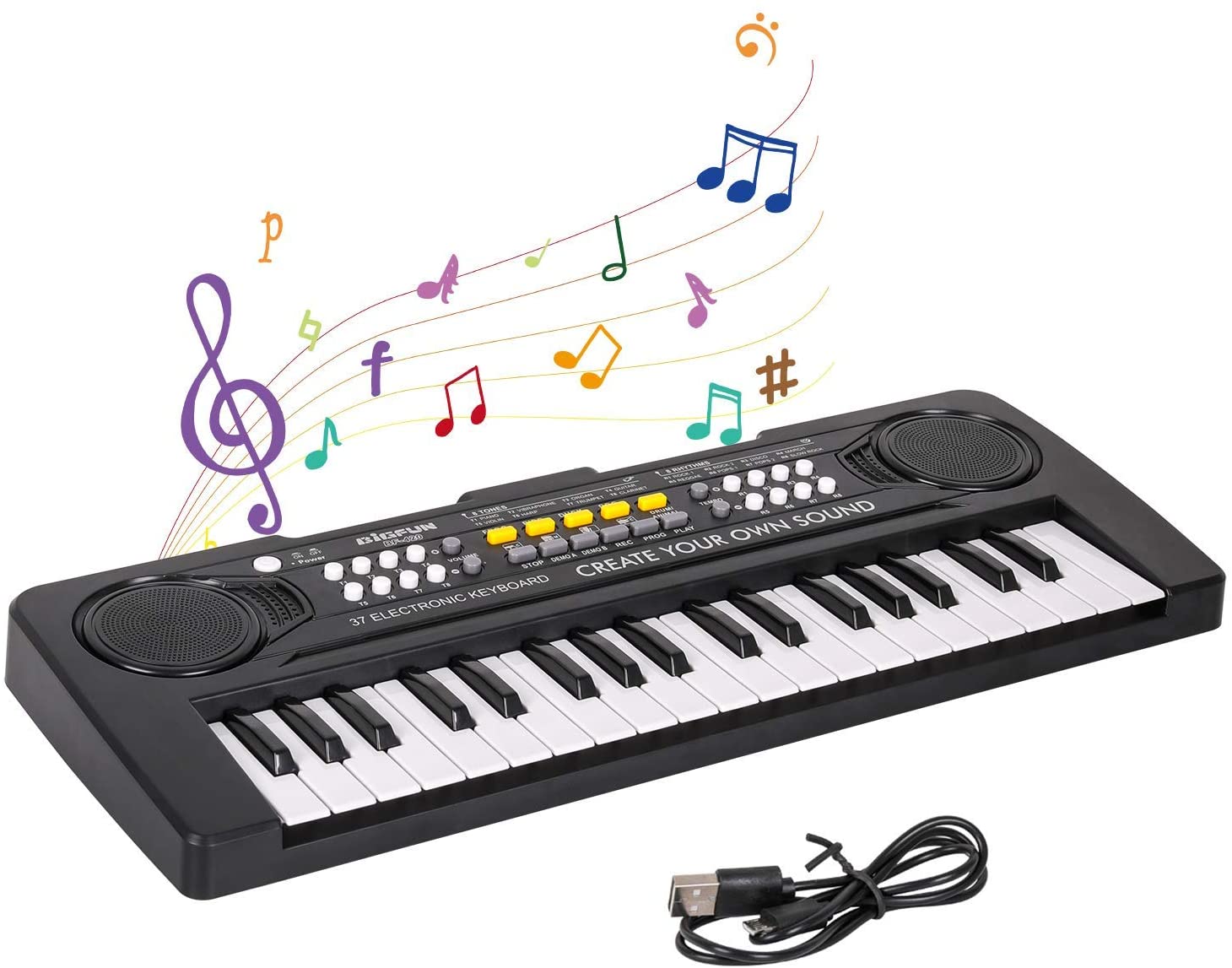 Shayson 37 Tasti Tastiera Elettronica Tastiera Portatile Pianola Multi –