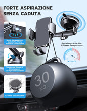Carica l&#39;immagine nel visualizzatore di Gallery, CIRYCASE Porta Cellulare Auto, [Aspirazione Ultra Potente &amp; Universale] Supporto Telefono Auto, Flessibile Porta Telefono Auto con Una Sola Mano per Cruscotto e Parabrezza, Adatto a Telefoni da 4-7&quot;
