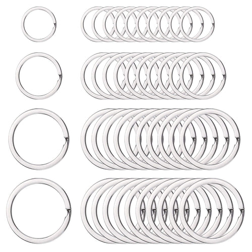 SCSpecial Anelli a forma di chiave piatta rotonda Set 40 anelli a forma... - Ilgrandebazar