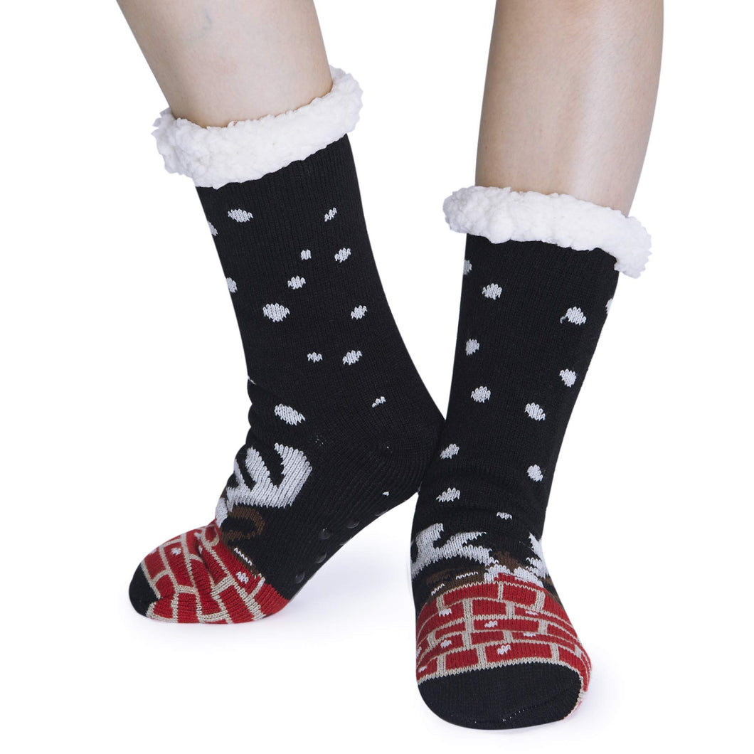 RAISEVERN Calzini per pantofole da carnevale bambini Taglia unica, Deer - Ilgrandebazar
