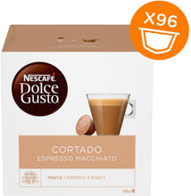 Carica l'immagine nel visualizzatore di Gallery, Nescafé Dolce Gusto Cortado Espresso Macchiato Caffè, 6 Confezioni da 16 Capsule (96 Capsule)