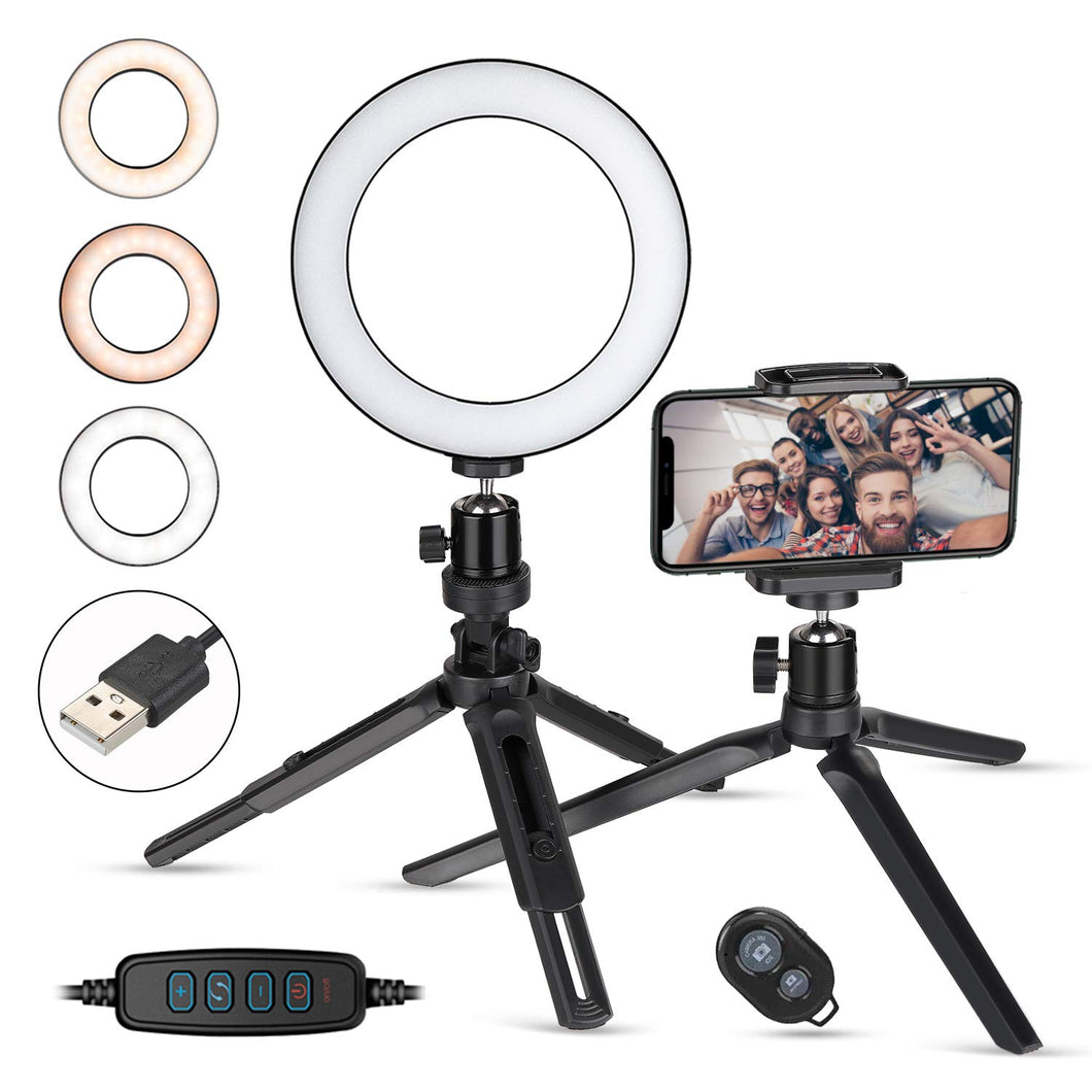 Zacro Ring Light LED, LED Luce ad Anello for YouTube Video and Makeup, LED... - Ilgrandebazar
