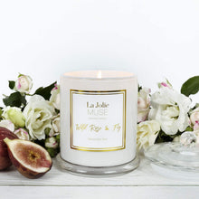Carica l'immagine nel visualizzatore di Gallery, La Jolíe Muse Candele profumate，alla Rosa Selvatica，Cera di Soia Naturale， Durata: Fino a 60 Ore, Vaso in Vetro Bianco, 9.9Oz/280g