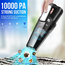 Carica l&#39;immagine nel visualizzatore di Gallery, Aspirapolvere Auto Potente, Aspirapolvere portatile 10000 Pa Wet and Dry con luce LED, Aspirabriciole Senza Fili Potente con Batteria Ricaricabile da 6000 mAh, 12V 120W Aspirapolvere a Batteria