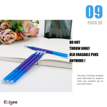 Carica l&#39;immagine nel visualizzatore di Gallery, Ricariche Penne Cancellabili Punta 0,7 mm - Confezione Blu 9, blu - Ilgrandebazar
