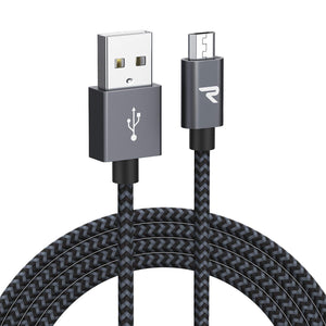 Cavo Micro USB [ 1M - 2Pezzi ] Rampow Trasferimento Dati e Ricarica Rapida,... - Ilgrandebazar