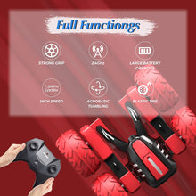 Carica l&#39;immagine nel visualizzatore di Gallery, OUTTUO Macchina Telecomandata, 4x4 Auto Radiocomandata 360° Rotazione Acrobatica con Luci a LED, Macchina Radiocomandata per Bambini Regalo per Bambini Regalo-Rosso
