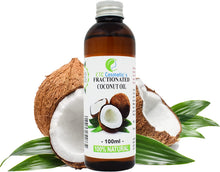 Carica l'immagine nel visualizzatore di Gallery, Olio di Cocco Frazionato Biologico (Organic Fractionated Coconut OIL) - 100ml - Puro, 100% Naturale