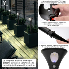 Carica l&#39;immagine nel visualizzatore di Gallery, Lampada Solare Light Easy, 2 Luci Solari Esterno Lampade a LED, Nero