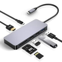 Carica l&#39;immagine nel visualizzatore di Gallery, Hub USB C, Kameta Tipo C a 4K HDMI, 3.0, Type C per Ricarica, Lettore...