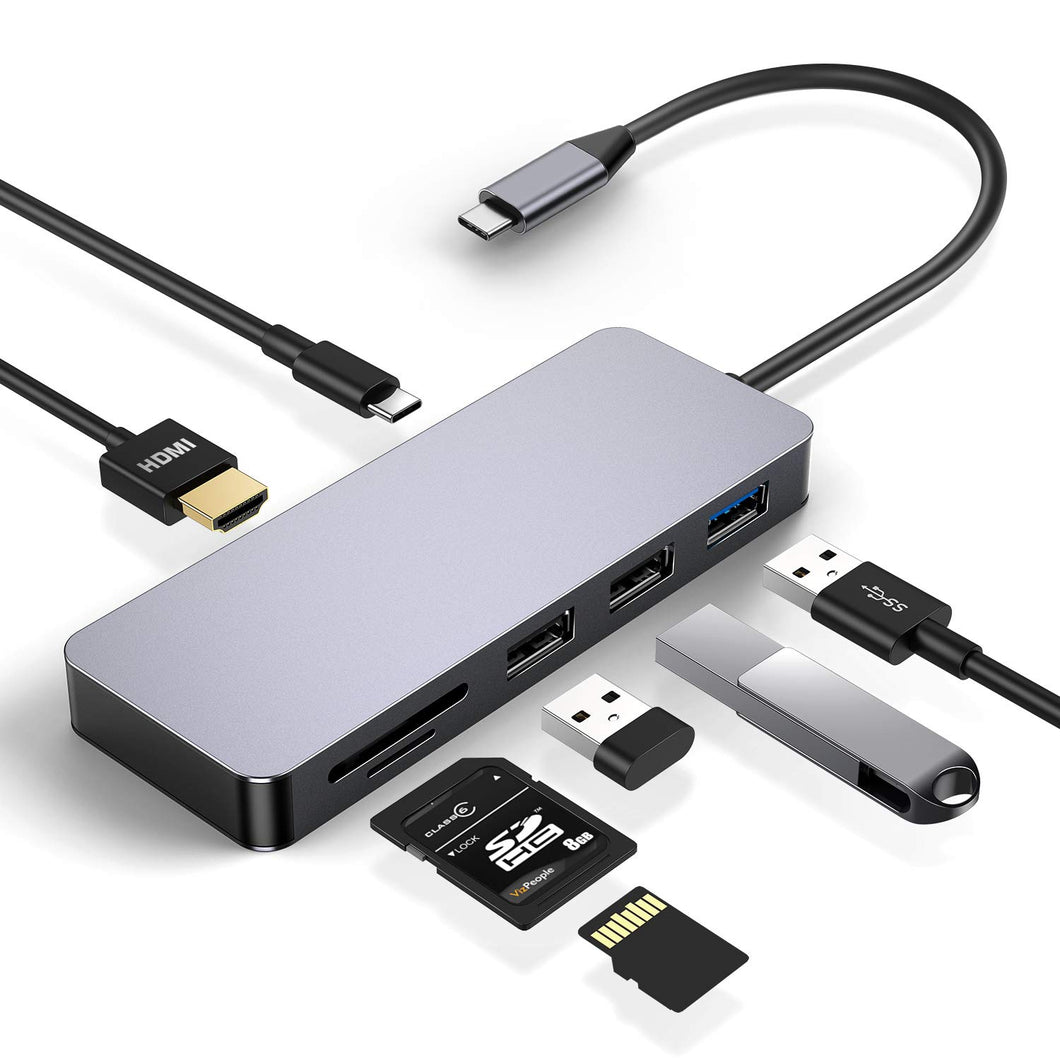Hub USB C, Kameta Tipo C a 4K HDMI, 3.0, Type C per Ricarica, Lettore...