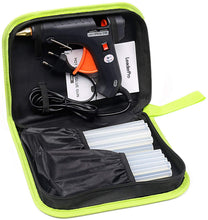 Carica l'immagine nel visualizzatore di Gallery, LeaderPro 60W Pistola a Caldo Per Colla con Borsa per Attrezzi, 20 Pezzi Stick di Colla 11mm/19cm, Filo 1.4m, Per Fai Da Te Arti/Imballaggie/Piccole Casa/Ufficio Riparazioni, Nero