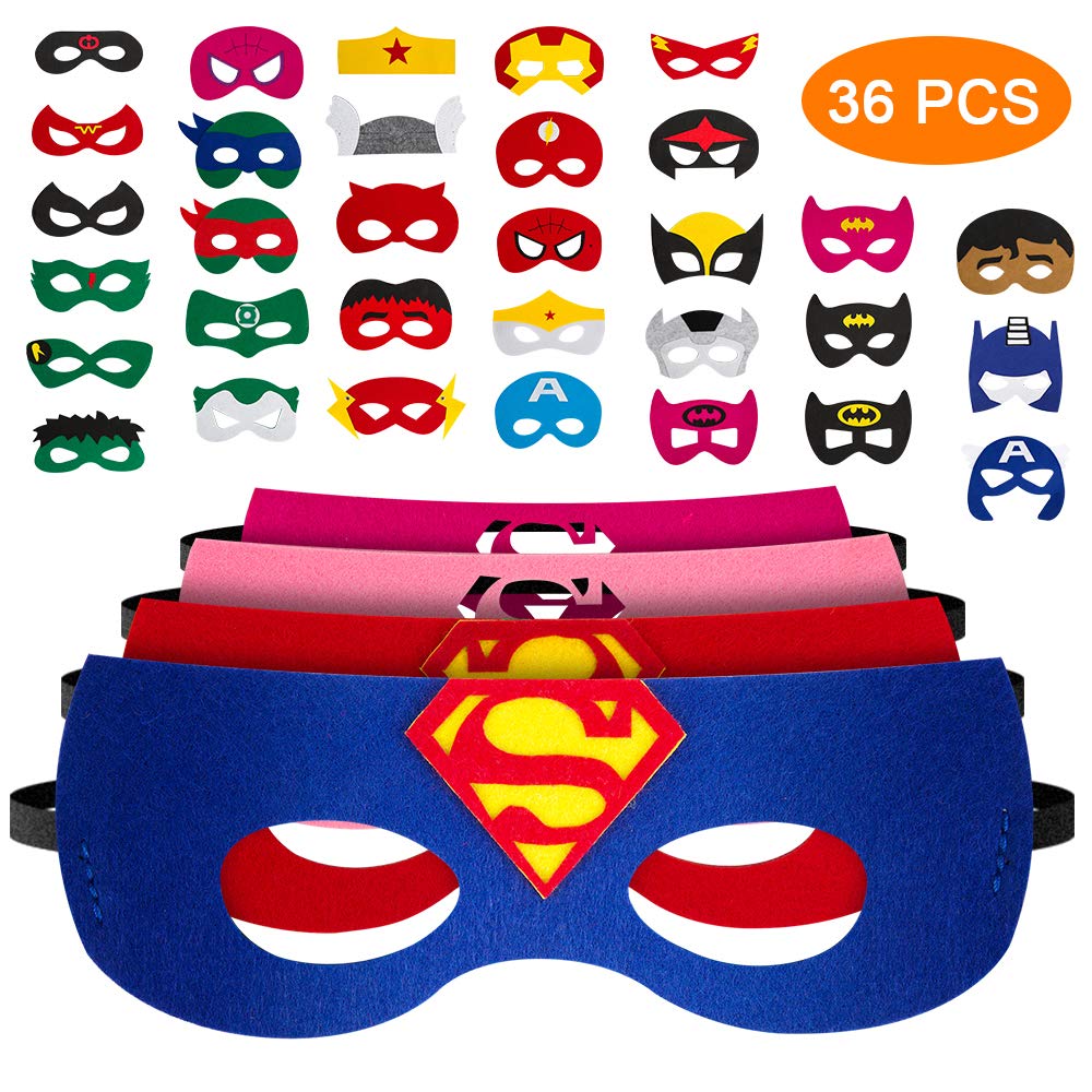 Maschera Da Supereroe 6 Colori – Domina Maschera Occhi In Tessuto Elastico Per Adulti E Bambini