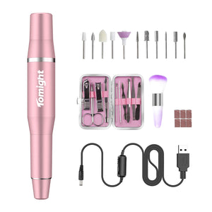 Trapano Elettrico per Unghie, Tomight Fresa Unghie Elettrica con 20000 Rosa - Ilgrandebazar