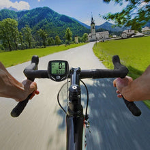 Carica l&#39;immagine nel visualizzatore di Gallery, DINOKA Contachilometri Bici Senza Fili,YS Computer di Bicicletta,Impermeabile Bici Computer per Tachimetro Bici Wireless Ciclocomputer con Display Retroilluminato,la Distanza di Tracciamento,velocità