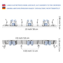 Carica l'immagine nel visualizzatore di Gallery, POPRUN Portascope da Muro,Portaspazzole 3Halter4Haken, Grigio-2 - Ilgrandebazar