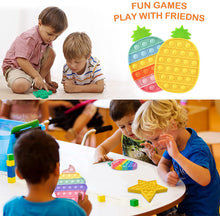 Carica l'immagine nel visualizzatore di Gallery, Pop Bubble Set di giocattoli sensoriali agitati, Push Bubble Silicone Spremere Giocattoli sensoriali Fidget Antistress Giocattolo anti-ansia Confezione da 3 (ananas)