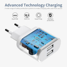 Carica l&#39;immagine nel visualizzatore di Gallery, Caricatore Replacement for iPhone 8 7 6 6S X XS 11 12 13 14 Pro Max Plus, iPad, 2-Pack Caricabatterie con 2M Cavo Carica Batteria 2.1A 5V USB Presa Spina Alimentatore Charger Caricabatteria Nisiyama