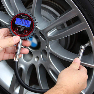 Manometro Digitale per Pneumatici, Pressione Gomme Auto Camion... - Ilgrandebazar