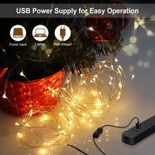 Carica l'immagine nel visualizzatore di Gallery, Catene Luminose 12m, OMERIL Luci Stringa 120 LEDs Illuminazione Giardino con Interruttori, Impermeabile Catena di Luci per Interni e Esterni, Casa, Feste, Matrimonio, DIY, Natale (Bianco Caldo)