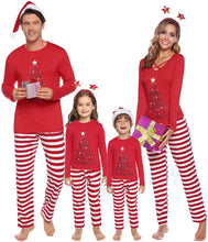 Carica l'immagine nel visualizzatore di Gallery, Sykooria Natale Pigiami Famiglia Due Pezzi Pigiama Pigiama Loungewear per Famiglie