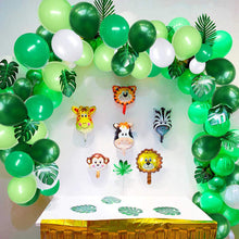Carica l&#39;immagine nel visualizzatore di Gallery, MMTX Giungla Decorazioni di Compleanno Party Ragazzi-Happy Banner Verde - Ilgrandebazar